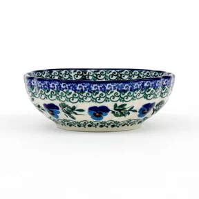 Miska muszelka 023 h-4cm <br> 2273X Kobaltowe bratki